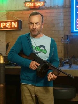 Bob Odenkirk Nobody 2 Blue Hoodie