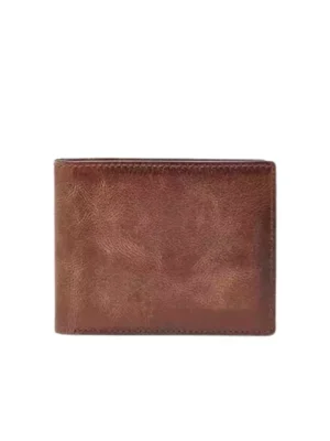 Classic Brown Leather Bifold Wallet