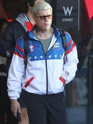 Cody Rhodes Stars and Stripes Windbreaker Full Zip Jacket