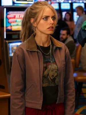 Eenie Meanie Samara Weaving Brown Jacket