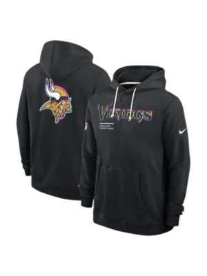 Minnesota Vikings Nike Black 2025 Crucial Catch Hoodie