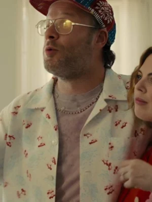 Seth Rogen TV Series Platonic Season 2 Will Skiing Penguins Printed Camp Shirt
