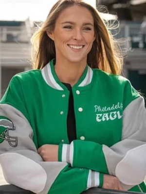 90s Eagles Letterman Jacket