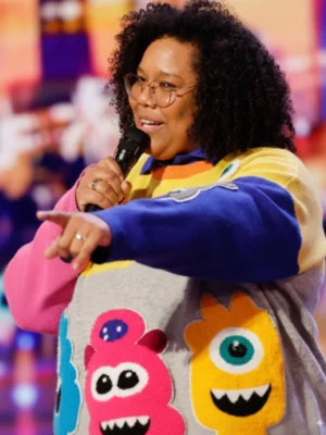 Americas Got Talent S20 Mama Duke Multicolor Monster Sweater