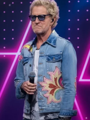 Good Morning America Kevin Cronin Floral Denim Jacket