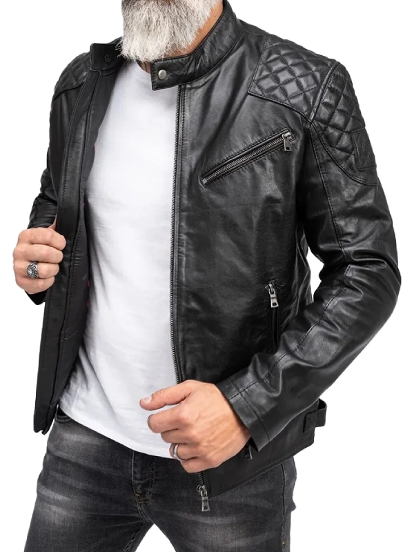 Leather Cafe jacket