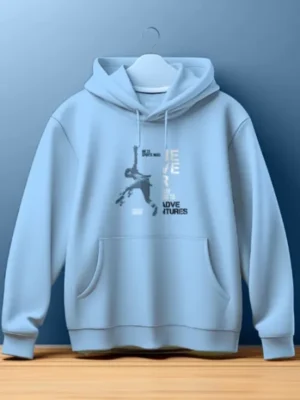 Never Say No Classic Ice Blue Hoodie