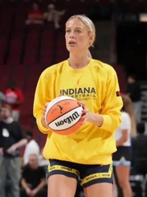 Sophie Cunningham 2025 Indiana Fever Yellow Sweatshirt