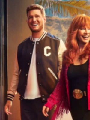 The Voice S28 Promo Michael Buble Black C Varsity Jacket