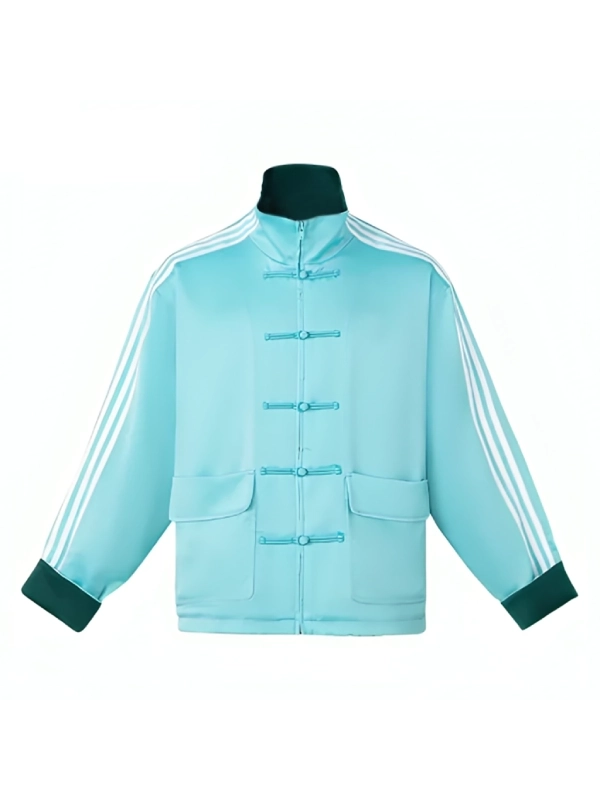 Chinese New Year 2025 Tang Track Sky Blue Jacket