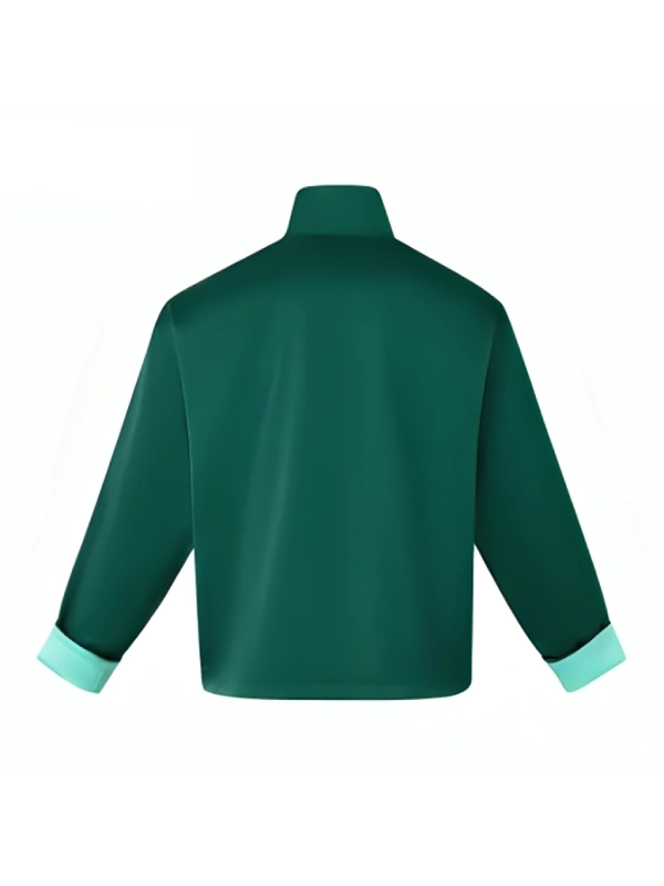 Chinese New Year Tang Track Green Jacket
